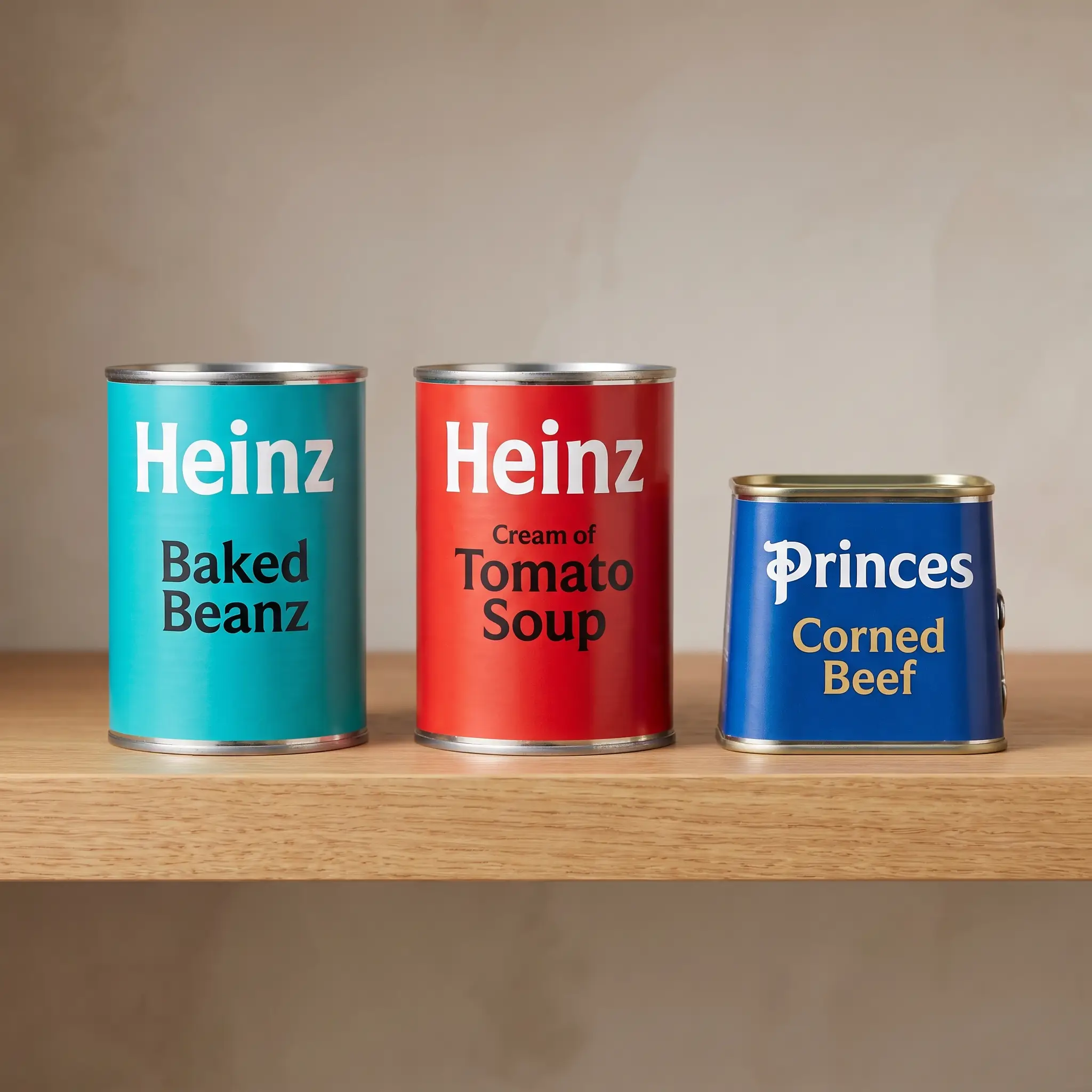 Canned & Packaged — Tinned fish, corned beef, sauces