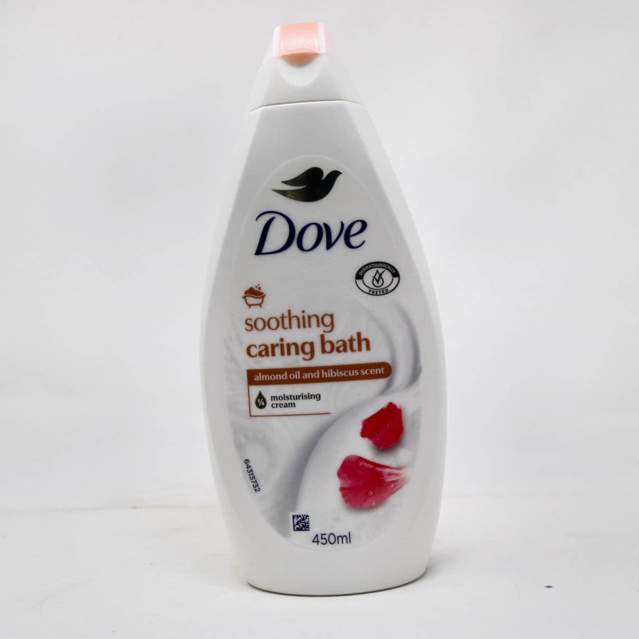 Dove Soothing Caring Bath – Almond Oil & Hibiscus (450ml)