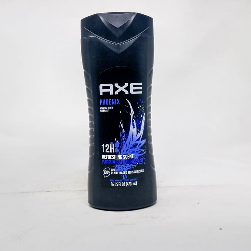 AXE Phoenix Body Wash, 16 fl oz (473 mL) – 12H Refreshing Scent with Crushed Mint & Rosemary