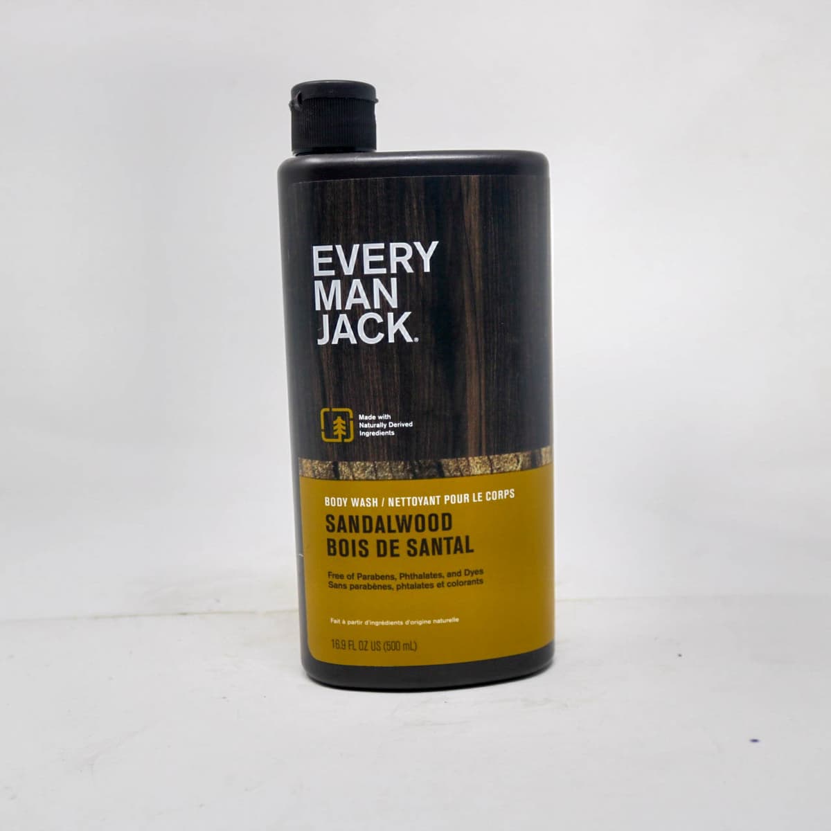 Every Man Jack Body Wash, Sandalwood, 16.9 fl oz (500 mL) – Naturally Derived Ingredients