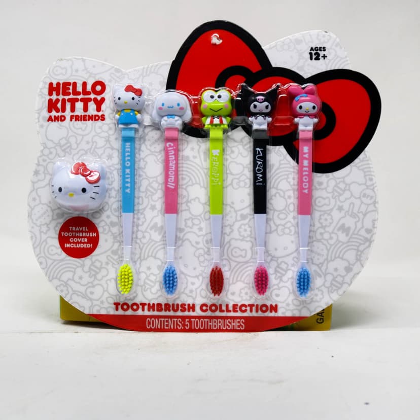 Hello Kitty and Friends Toothbrush Collection – 5 Pack (Ages 12+)
