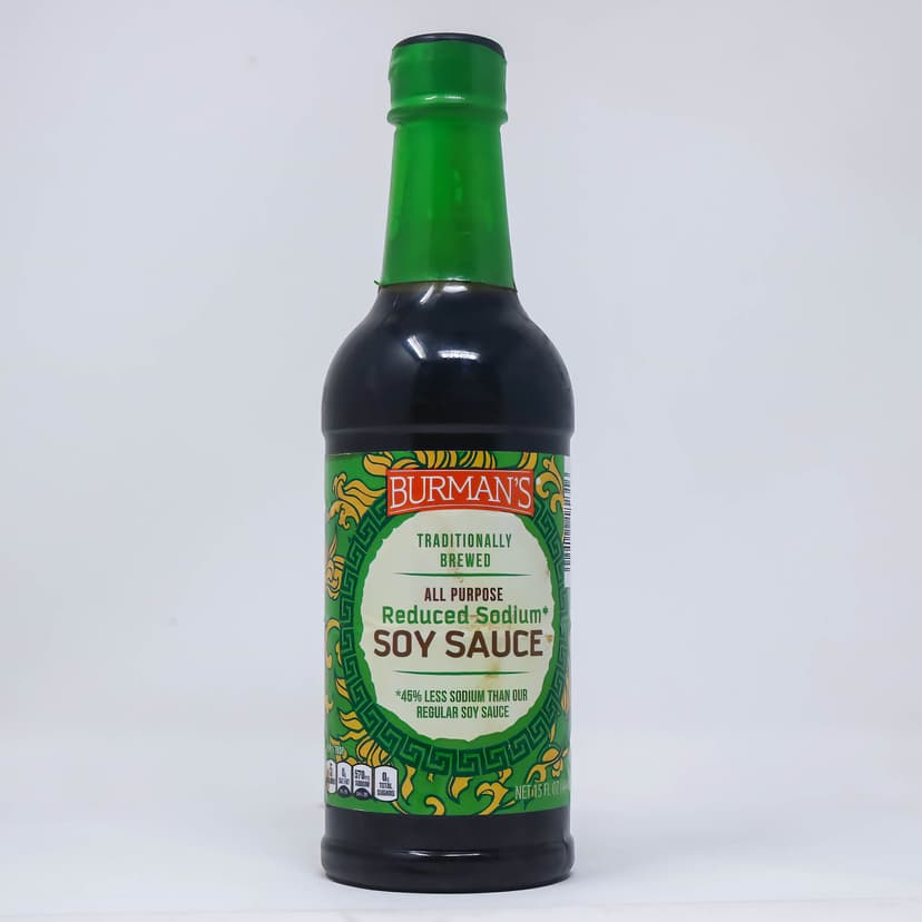 Burman’s Reduced-Sodium Soy Sauce – 15 fl oz