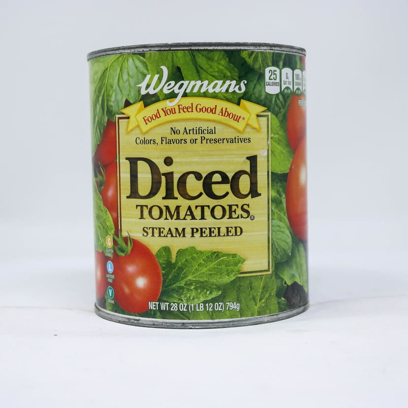 Wegmans Diced Tomatoes Steam Peeled – 28 oz