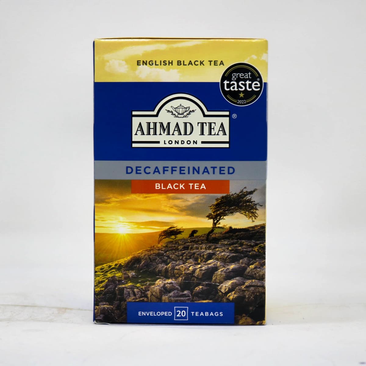 Ahmad Tea London Decaffeinated Black Tea – 20 Enveloped Teabags