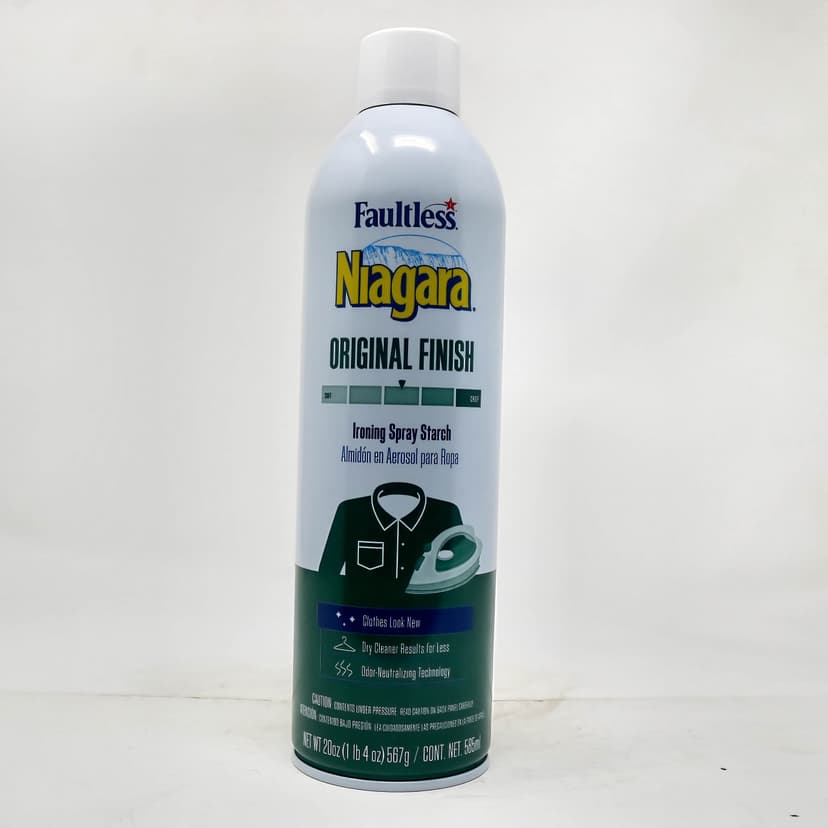 Faultless Niagara Original Finish Ironing Spray Starch – 20 oz