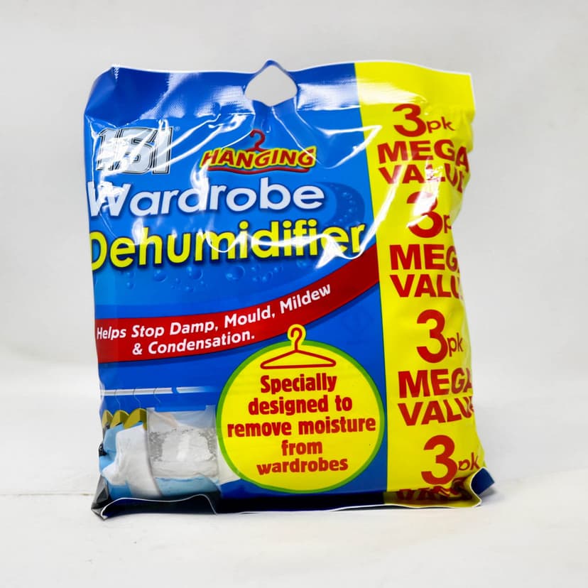 151 Hanging Wardrobe Dehumidifier – 3pk Mega Value
