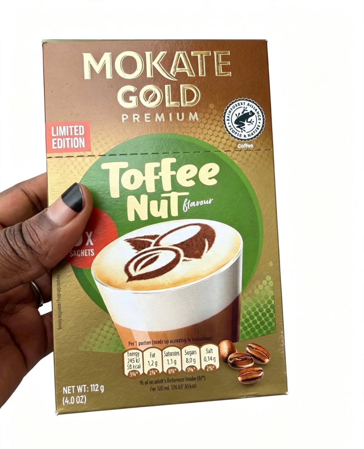  Mokate Gold Premium Toffee Nut Latte – Limited Edition