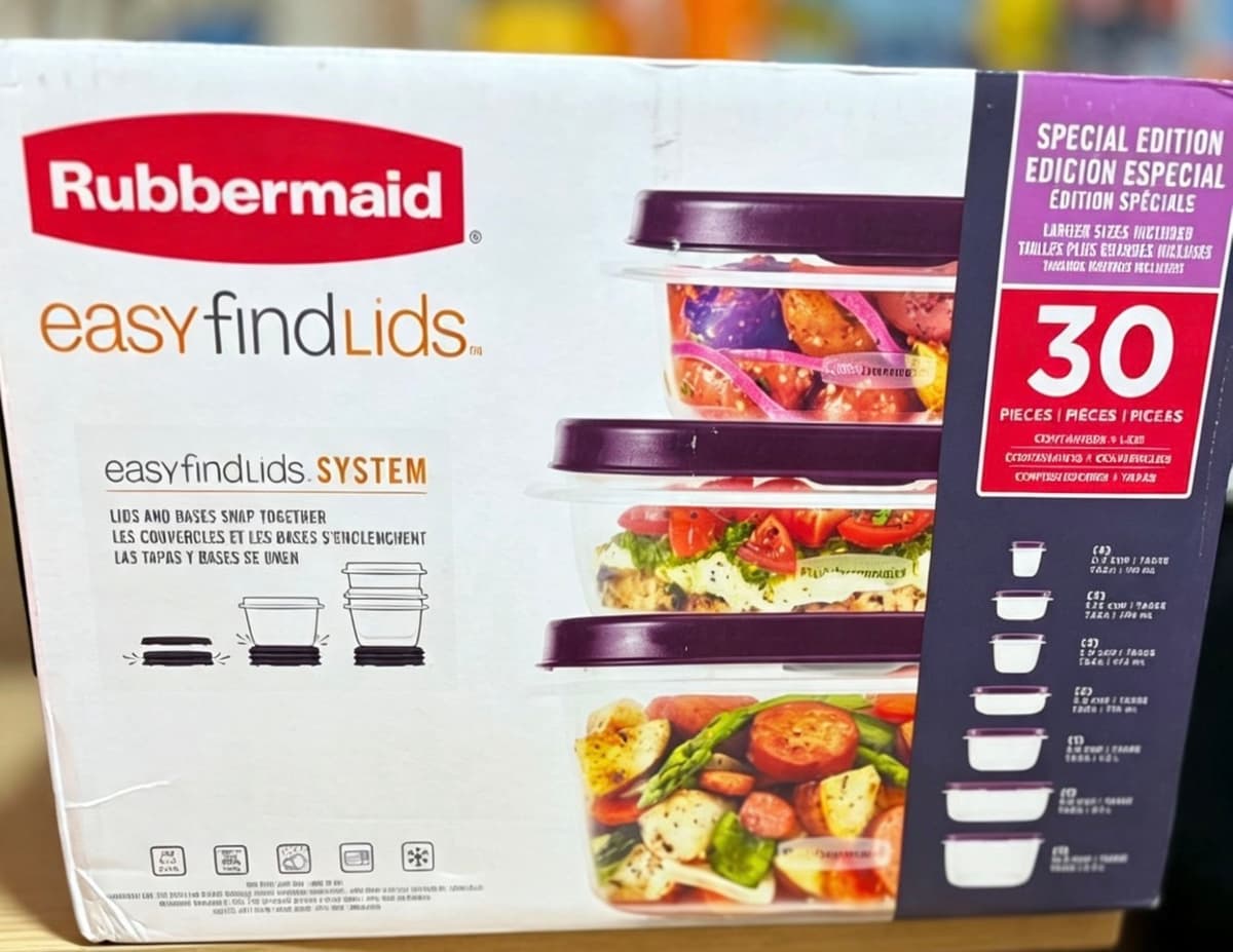 Rubbermaid Easy Find Lids – 30‑Piece Set