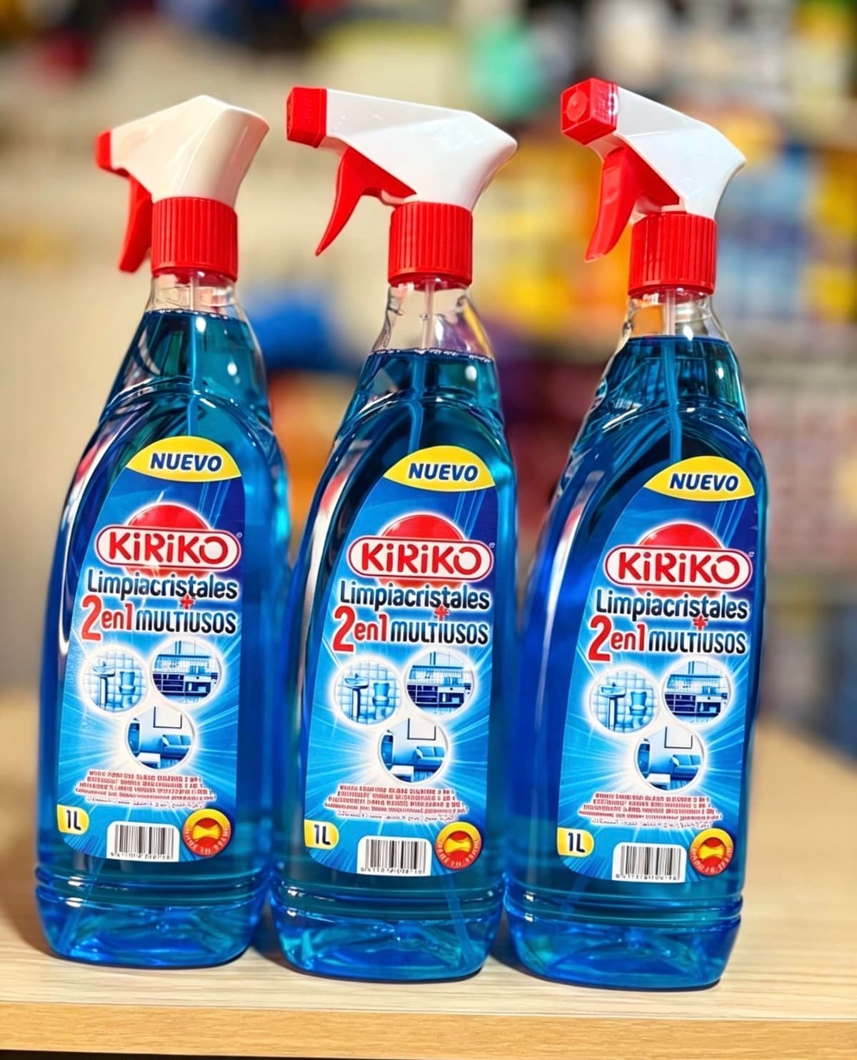 KiRiKO 2‑in‑1 Glass & Multi‑Surface Cleaner — 1L