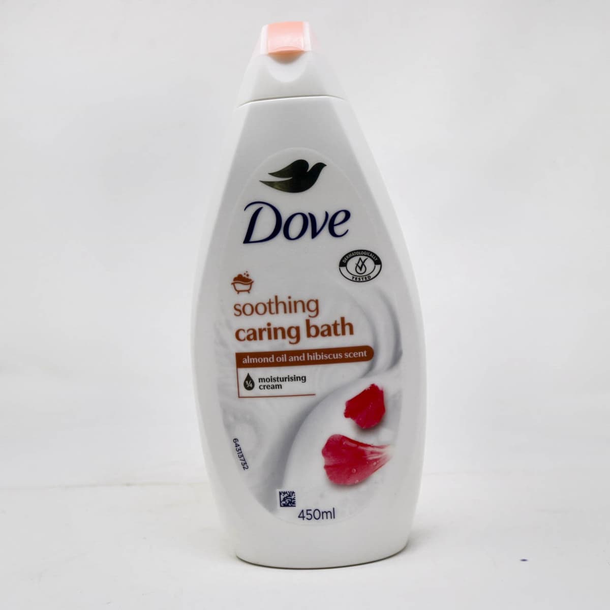 Dove Soothing Caring Bath – Almond Oil & Hibiscus (450ml)