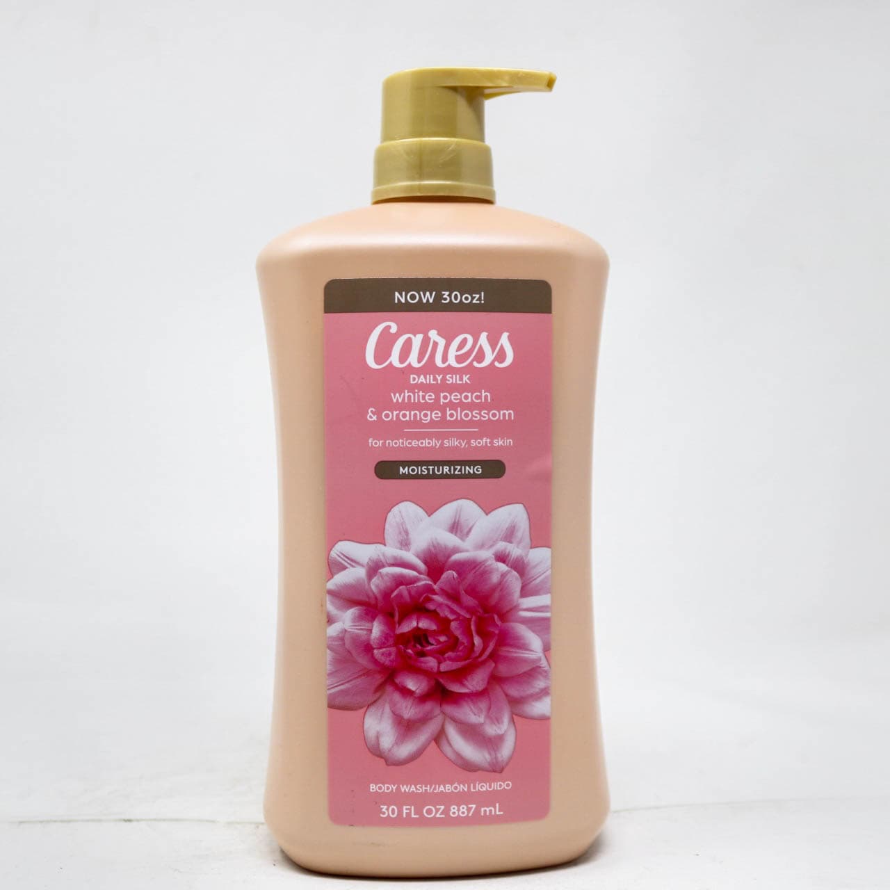 Caress Daily Silk Body Wash, White Peach & Orange Blossom, 30 fl oz (887 mL) – Moisturizing for Noticeably Silky, Soft Skin