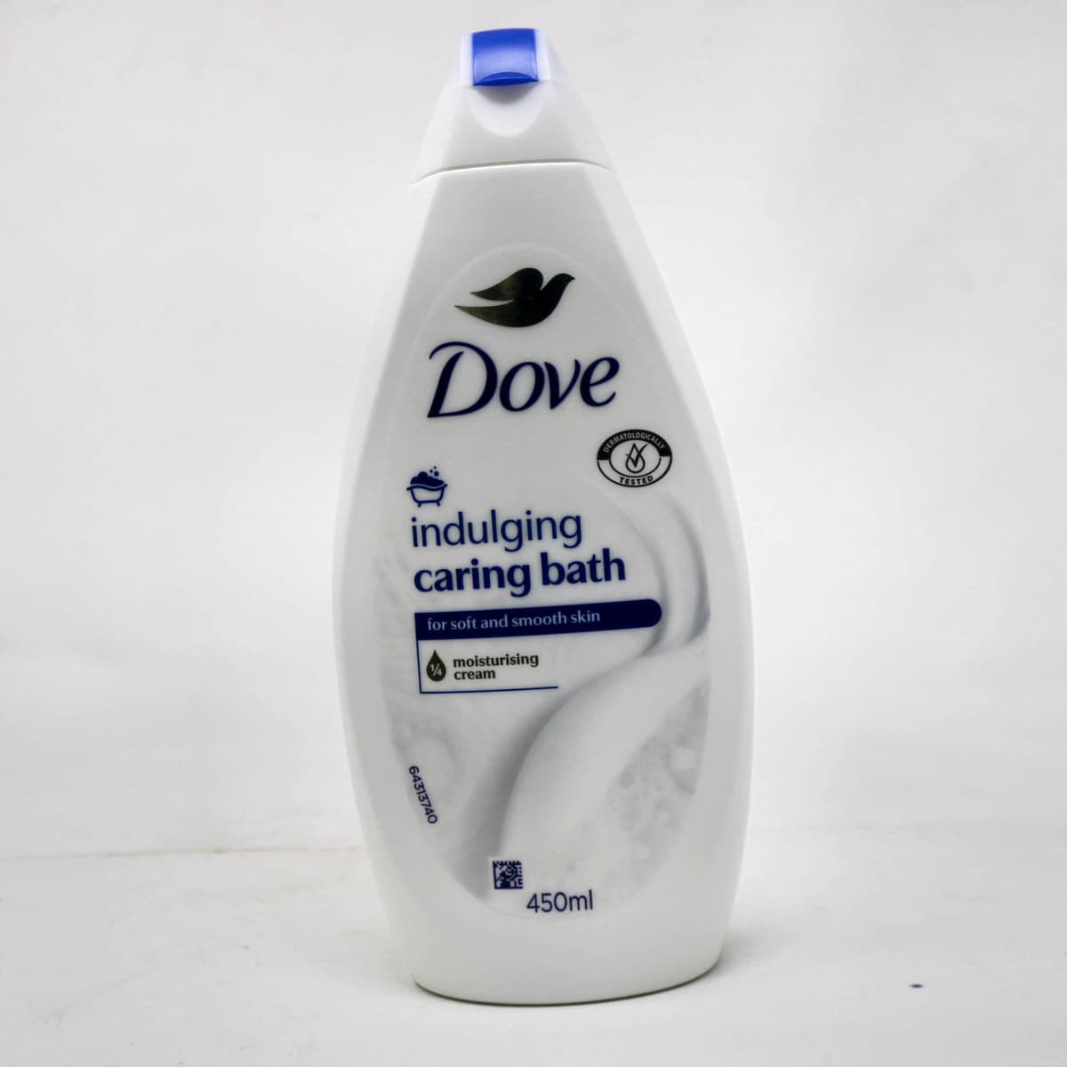 Dove Indulging Caring Bath, 450ml – With ¼ Moisturising Cream, For Soft and Smooth Skin