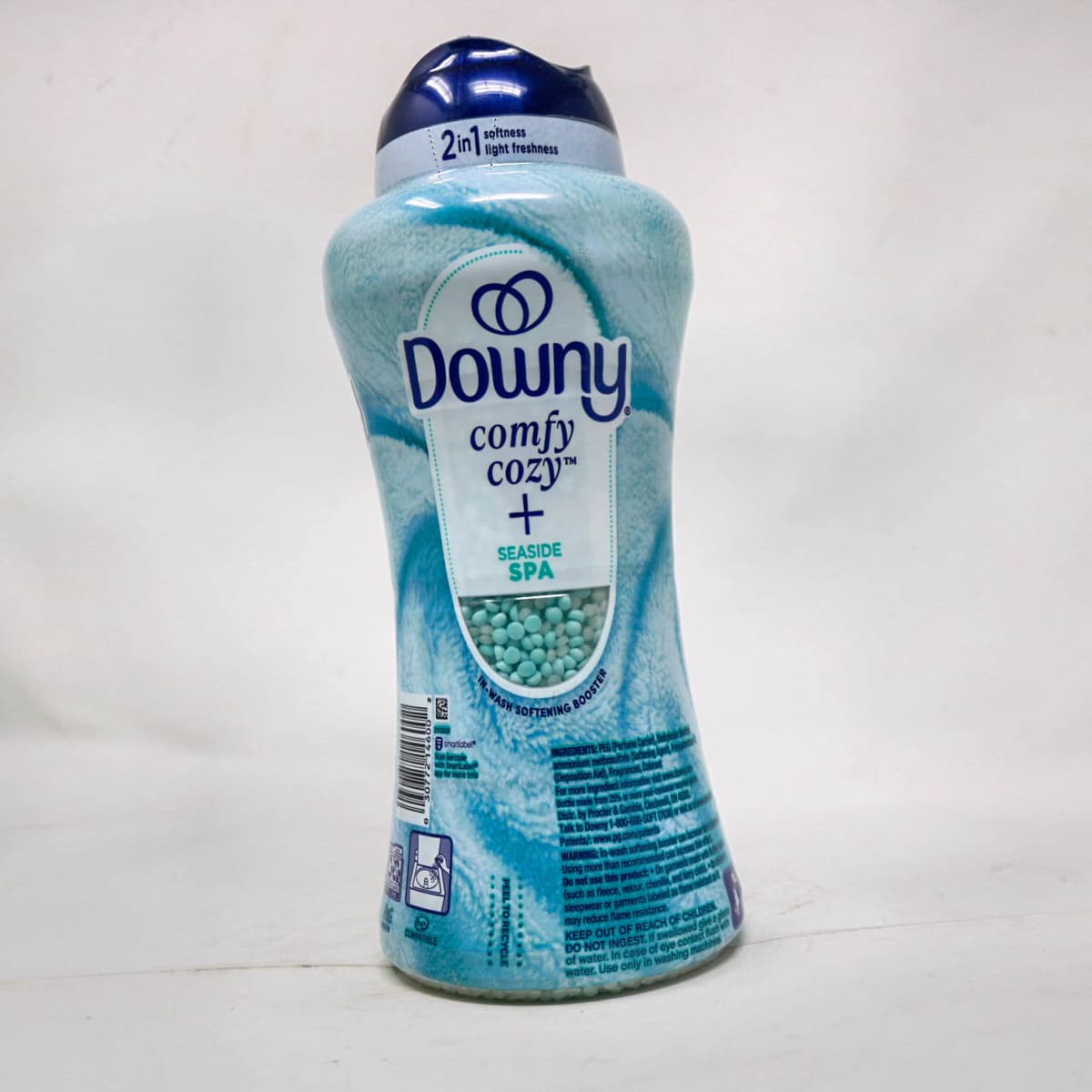 Downy Comfy Cozy + Seaside Spa In-Wash Scent Booster, 2-in-1 Softness & Light Freshness