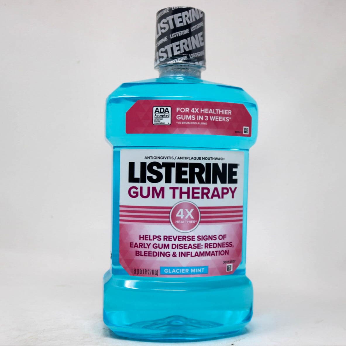Listerine Gum Therapy Antigingivitis/Antiplaque Mouthwash, Glacier Mint, 1.5 L