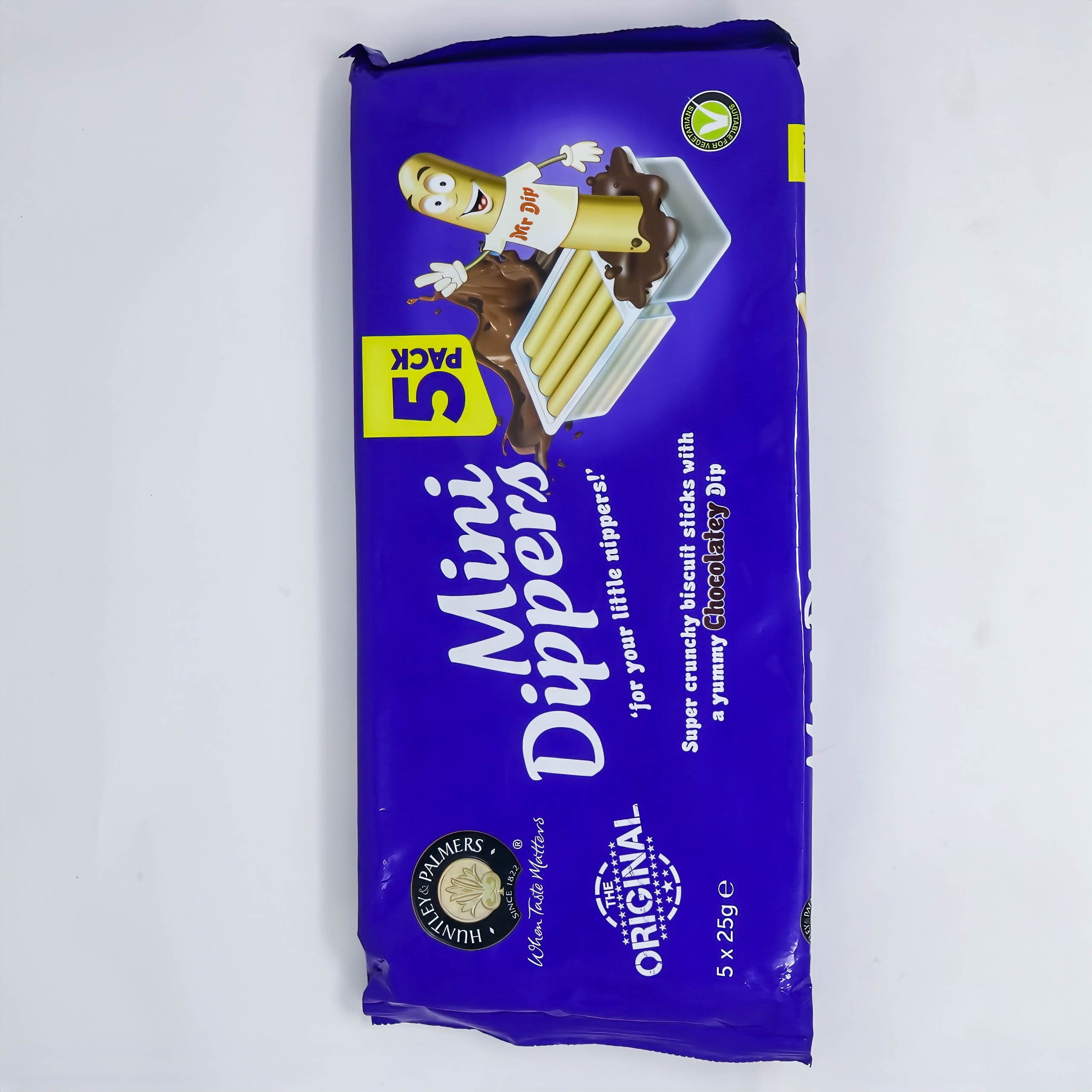Huntley & Palmers Mini Dippers with Chocolatey Dip – 5 x 25g