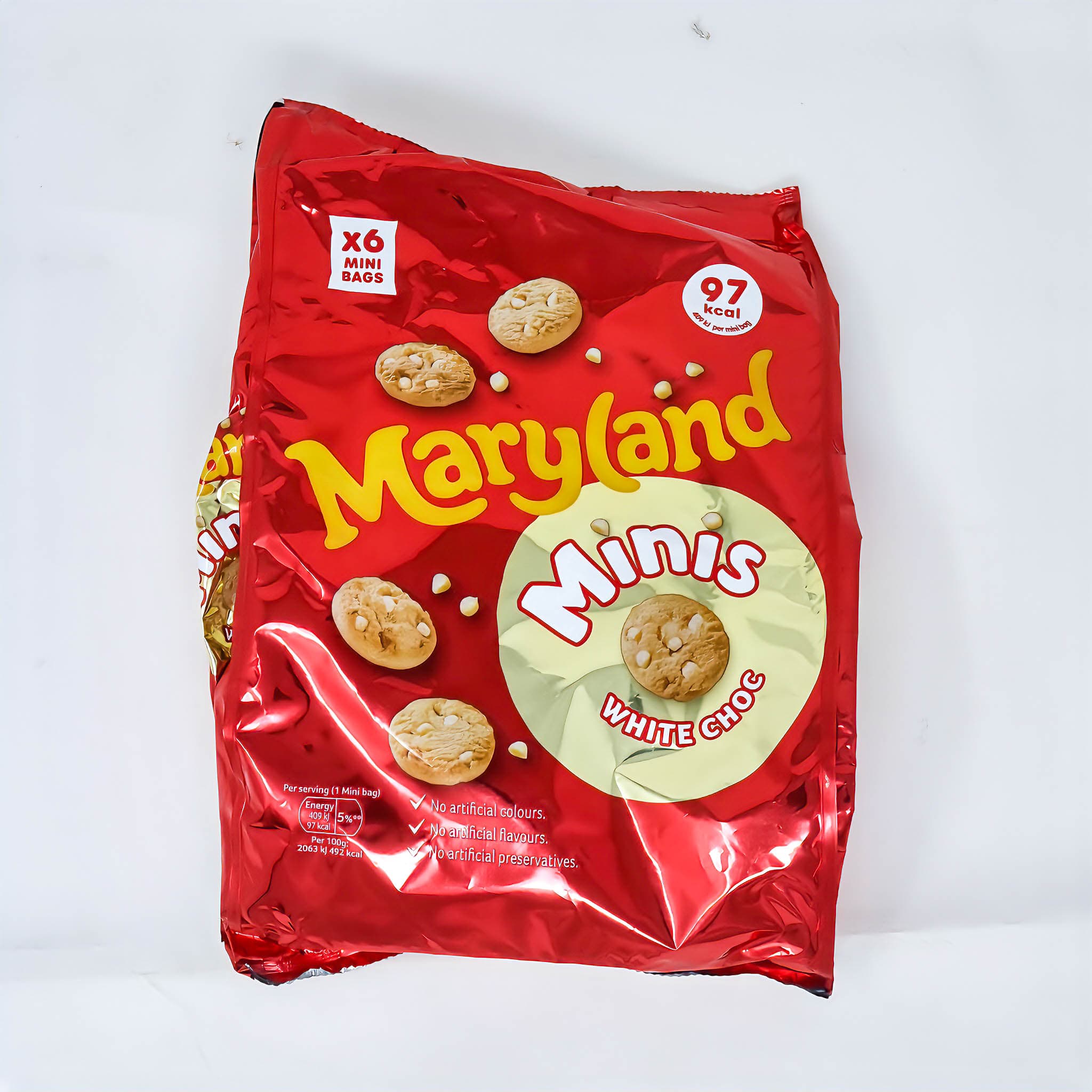 Maryland Minis White Choc – 6 Mini Bags