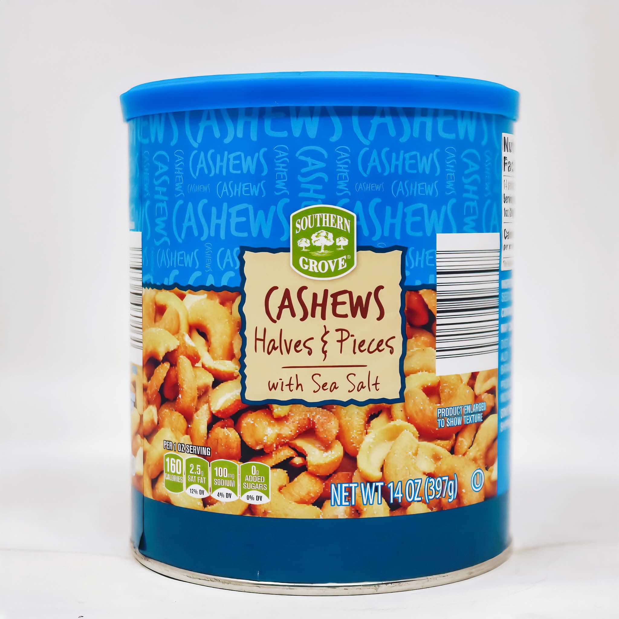 Southern Grove Cashews Halves & Pieces with Sea Salt – 14 oz (397g)