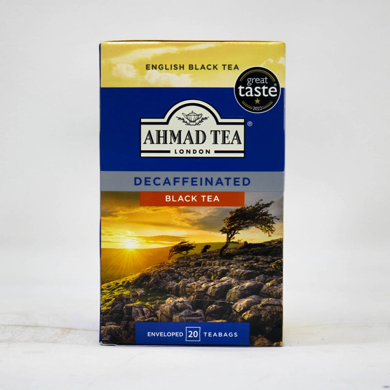 Ahmad Tea London Decaffeinated Black Tea – 20 Enveloped Teabags