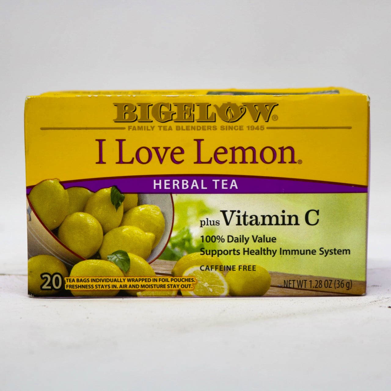 Bigelow I Love Lemon Herbal Tea plus Vitamin C