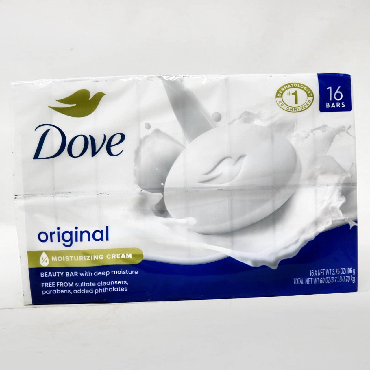 Dove Original Beauty Bar with Moisturizing Cream – 16 Bars