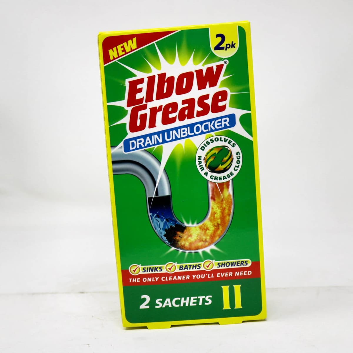 Elbow Grease Drain Unblocker – 2 Sachets