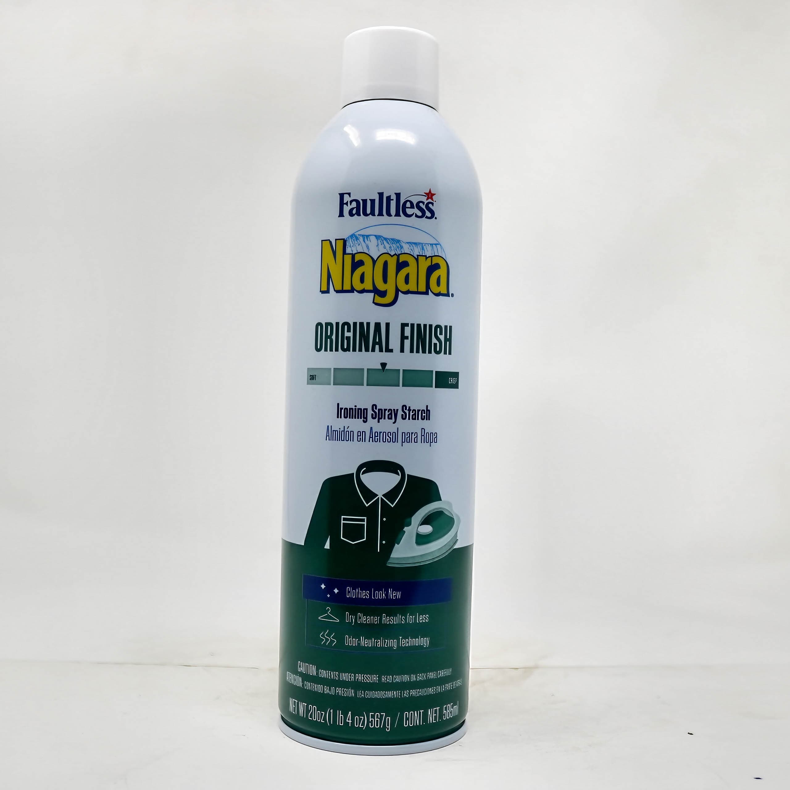 Faultless Niagara Original Finish Ironing Spray Starch – 20 oz