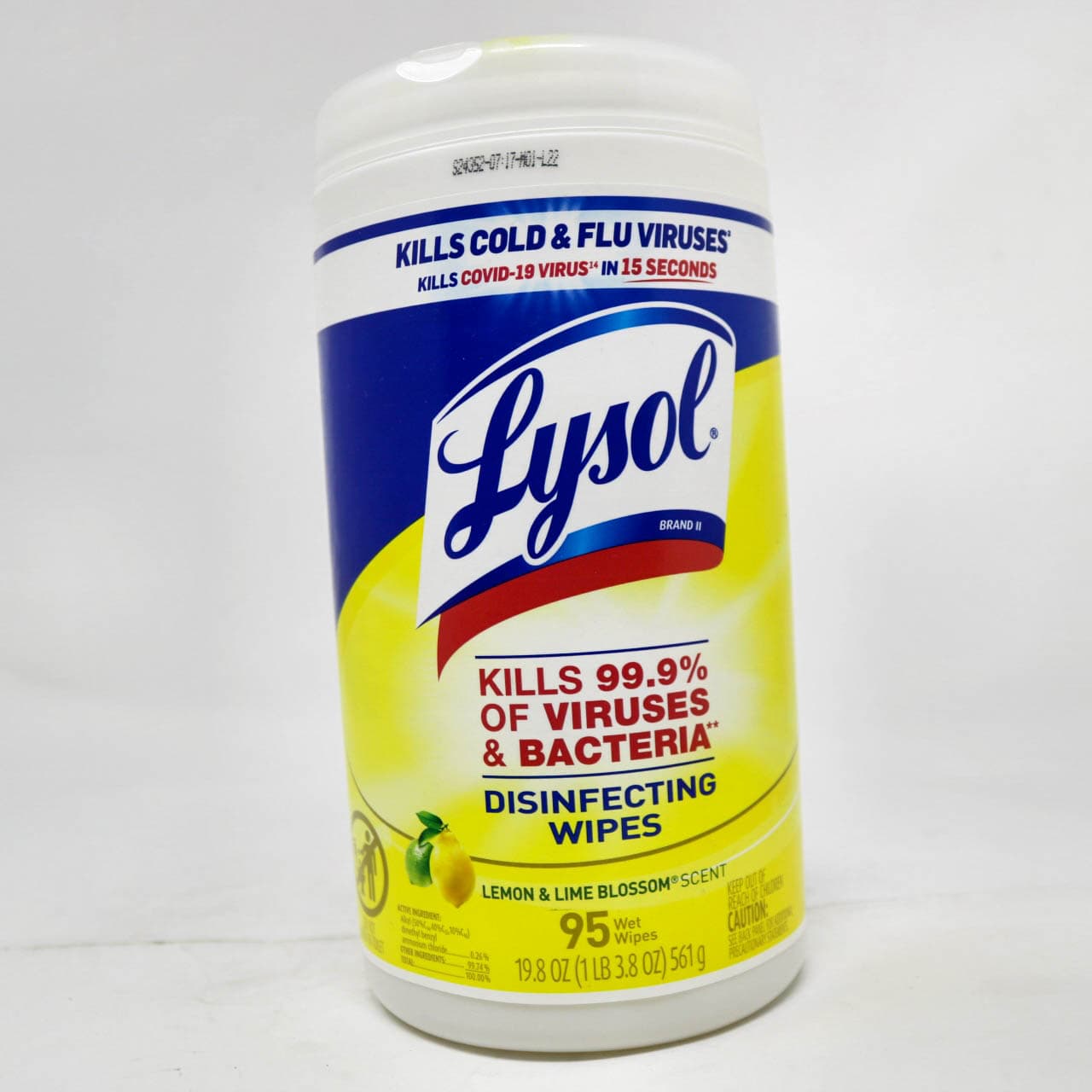 Lysol Disinfecting Wipes – Lemon & Lime Blossom, 95 Wet Wipes (19.8 oz)