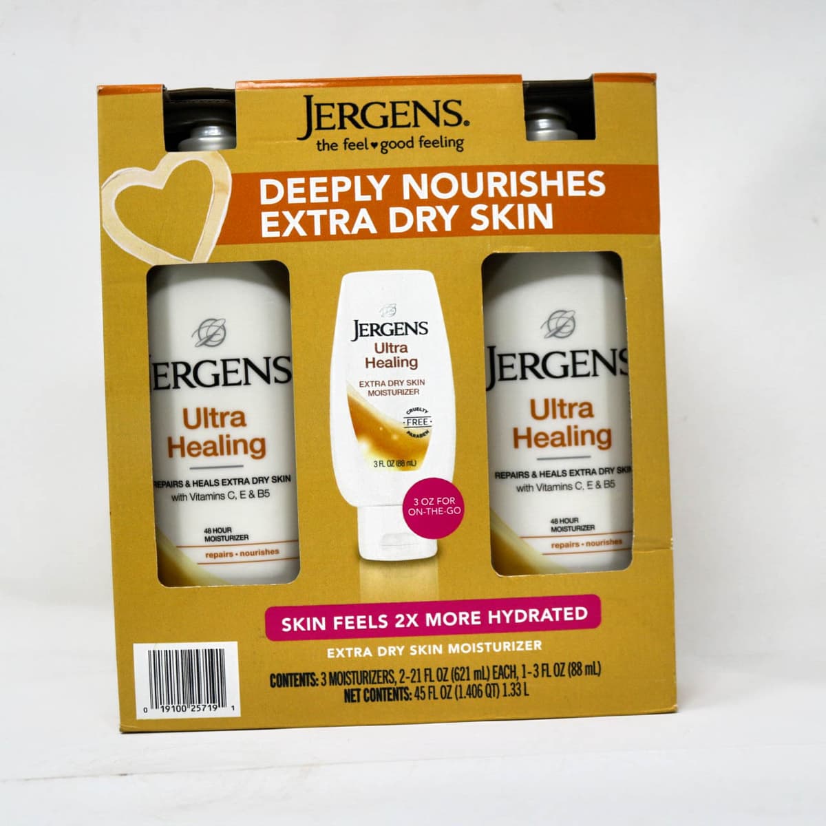 Jergens Ultra Healing Extra Dry Skin Moisturizer – Triple Pack
