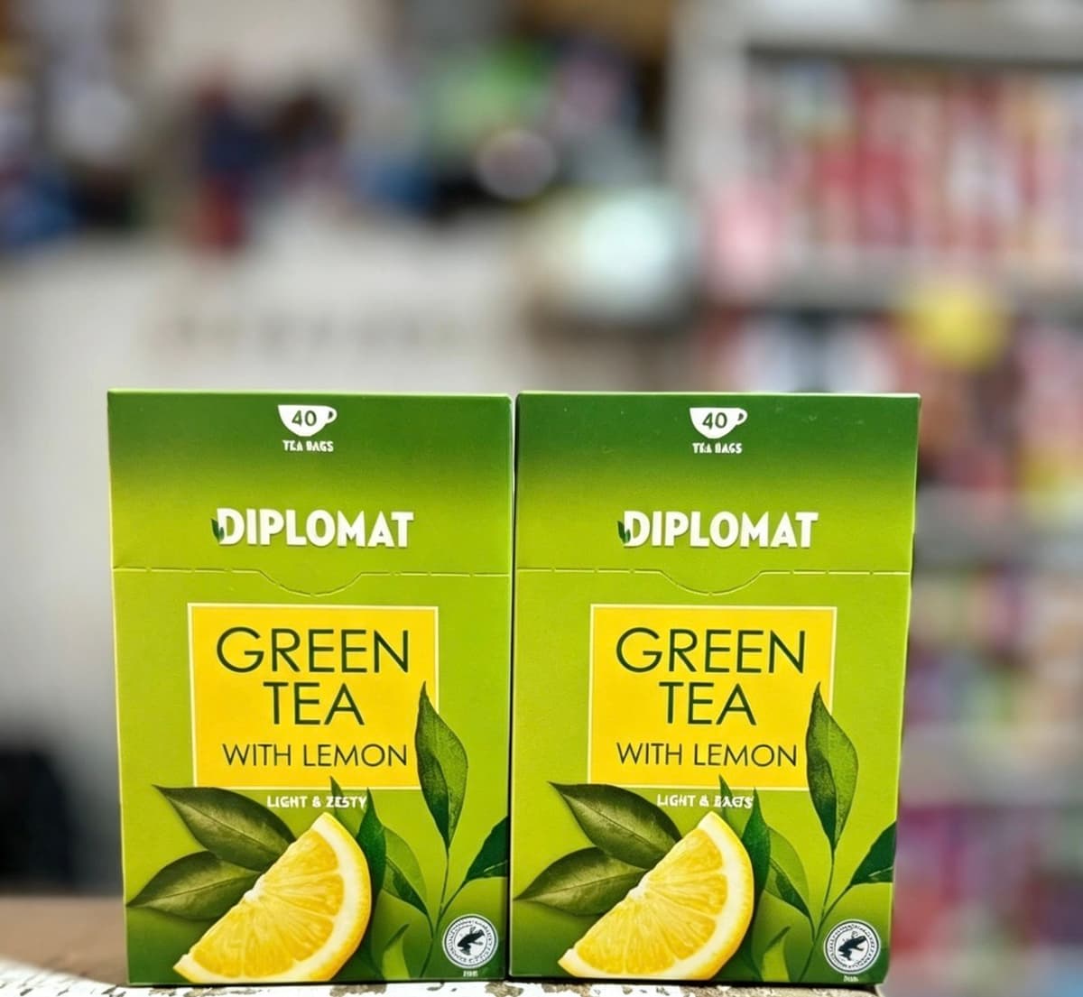 Diplomat Green Tea with Lemon