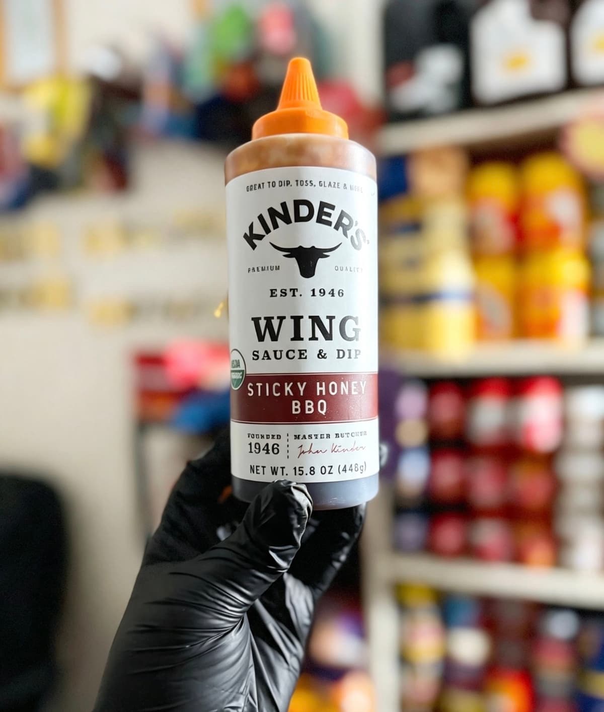 Kinder’s Sticky Honey BBQ Wing Sauce & Dip