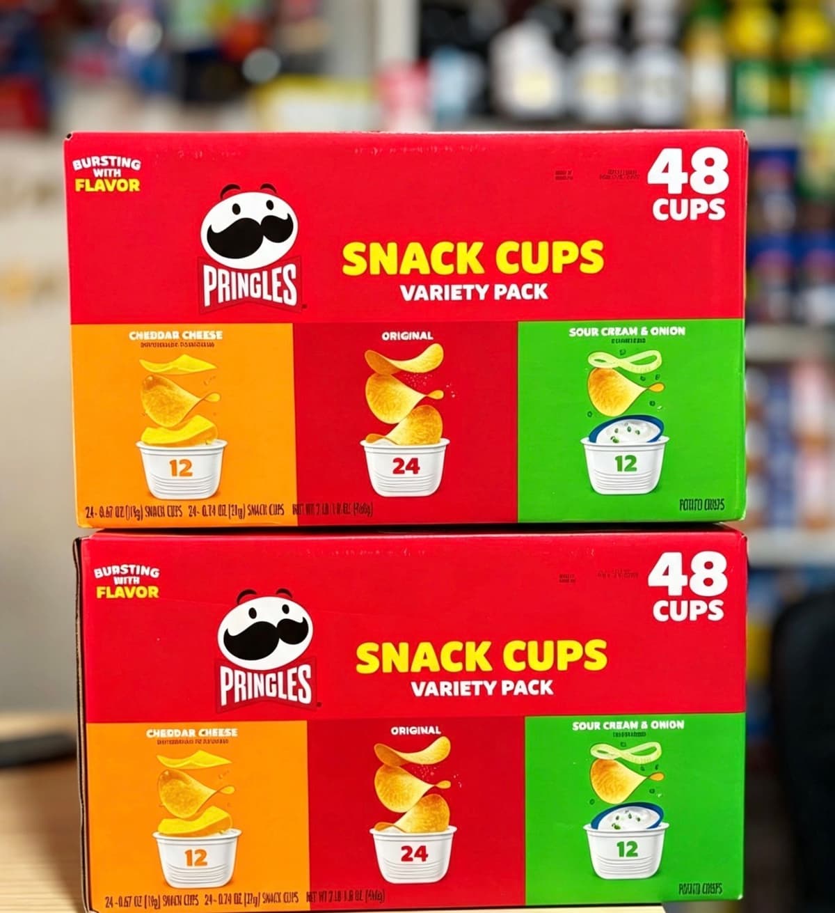 Pringles Snack Cups Variety Pack – 48 Cups